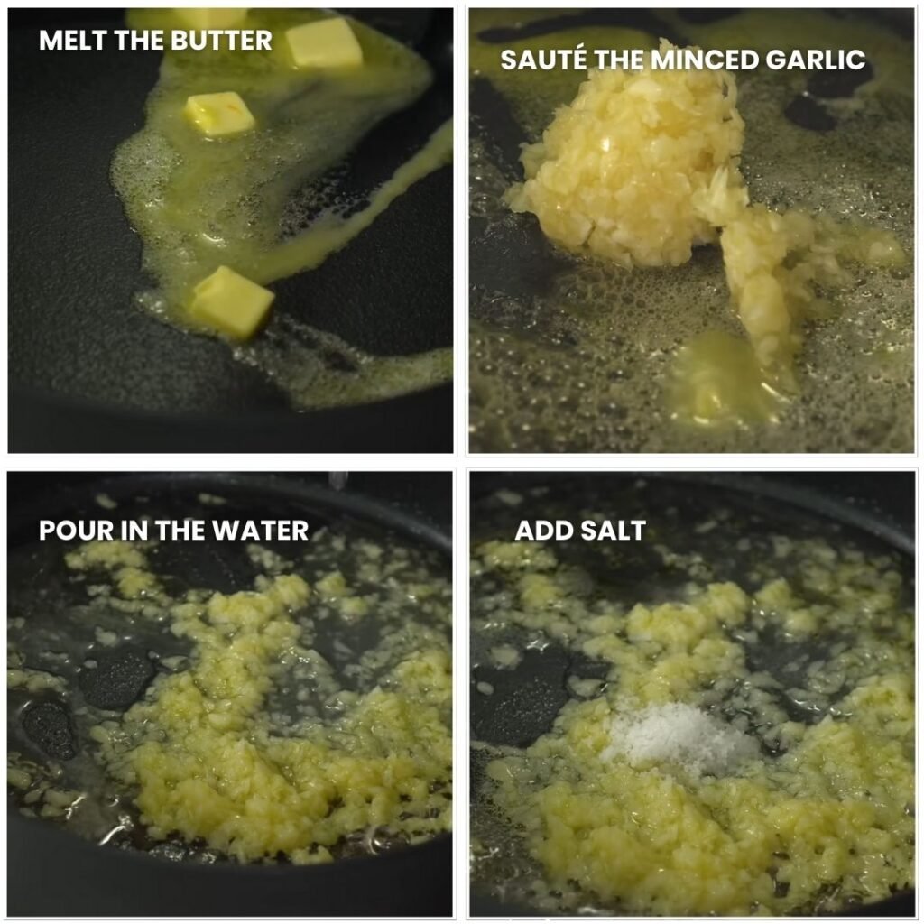 Make the Garlic Butter Base-Garlic Potato Rings