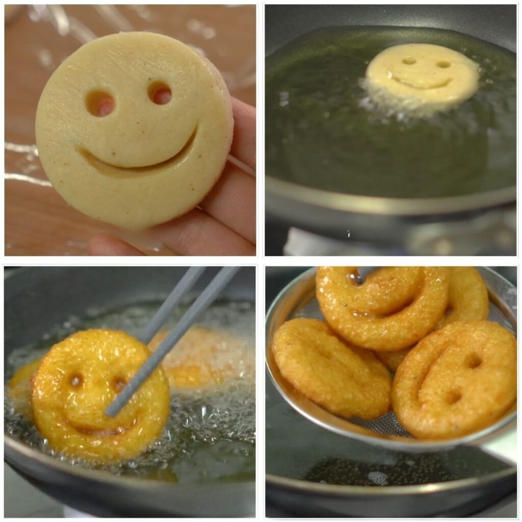 Fry Till Golden -Potato Smileys