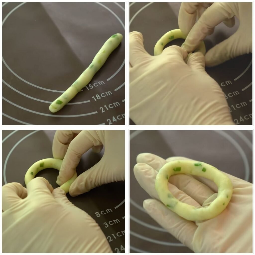 Shape the Rings in other ways -Garlic Potato Rings