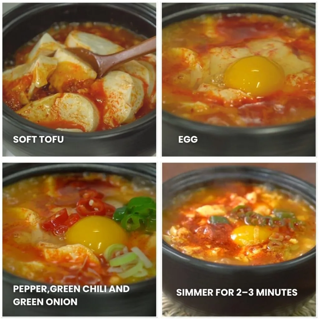 Spicy Korean Tofu Stew- Build the Tofu Stew part 2