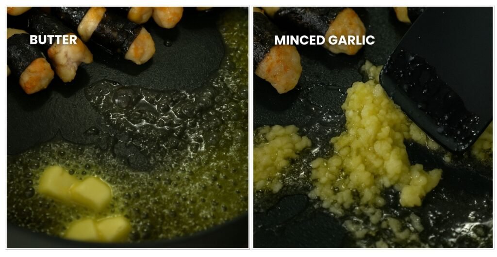 Make the Garlic Butter Sauce - Butter and Garlic- One Pan Butter Garlic Chicken