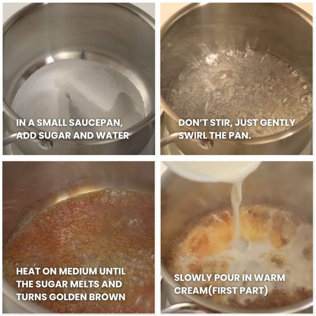 Make the Caramel Sauce - Caramel Ice Cream – The Ultimate Sweet & Creamy Treat