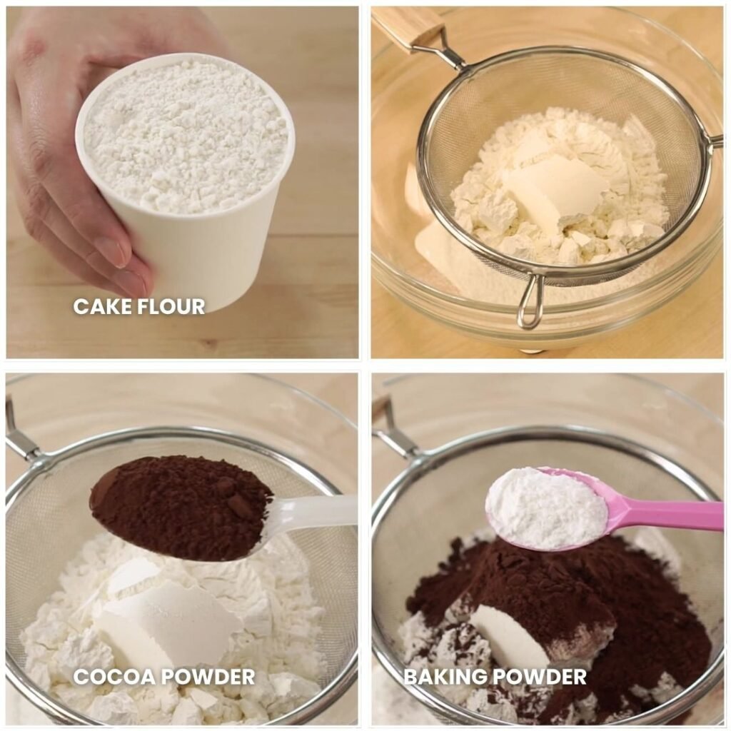 Mix Dry Ingredients - Soft & Moist Chocolate Chip Muffins