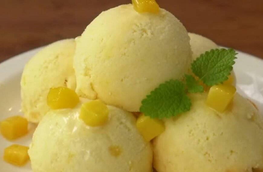3-Ingredient Creamy Mango Ice Cream – No-Churn & No Fuss!