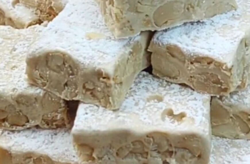4-Ingredient No-Bake Peanut Nougat (No Flour, No Oven!)
