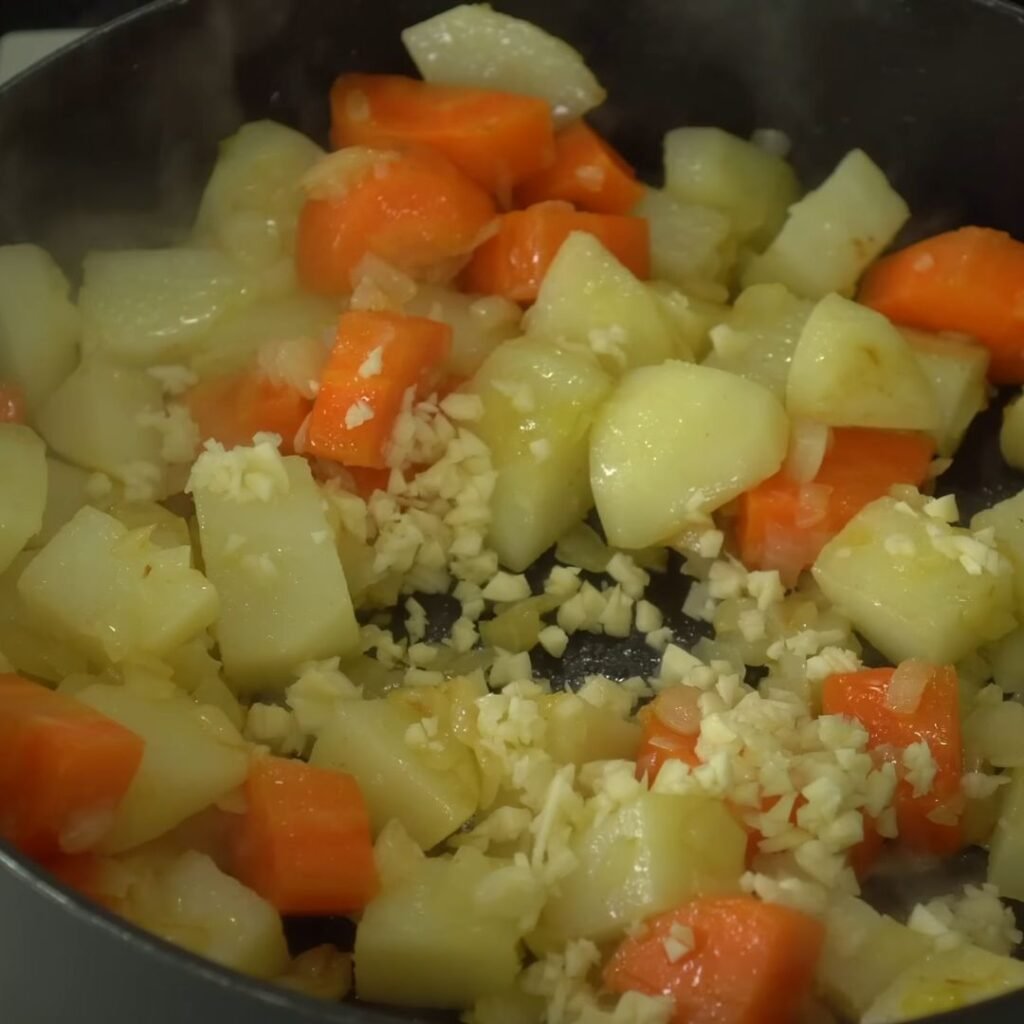 Add garlic -Sweet Chili Chicken Potato Bake (A Flavor-Packed Dinner)