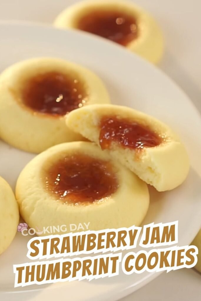 Easy Strawberry Jam Thumbprint Cookies – Soft, Sweet & Shareable
