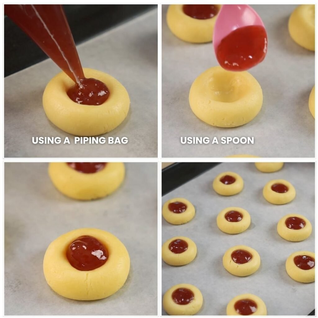 Fill with Jam - Soft Strawberry Jam Thumbprint Cookies