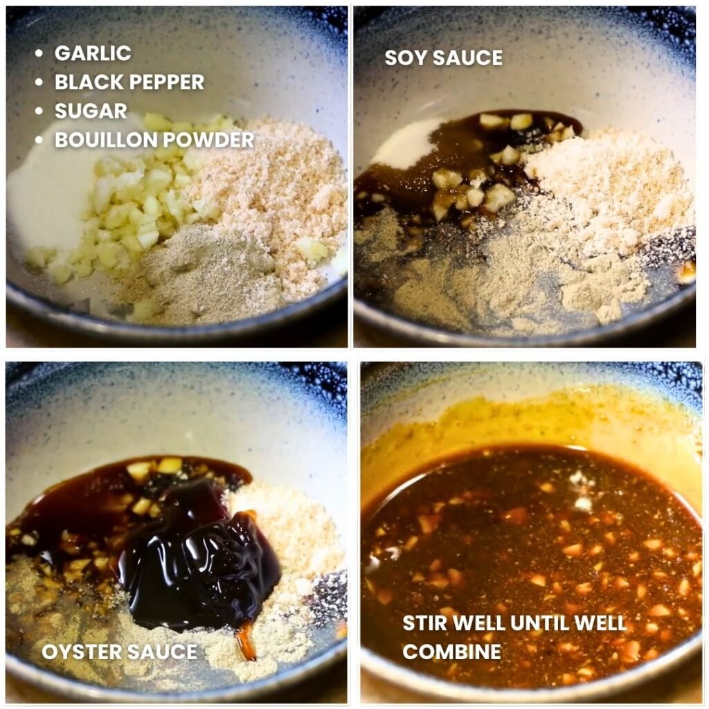 Prepare the Sauce -Garlic Chicken Stir-fry