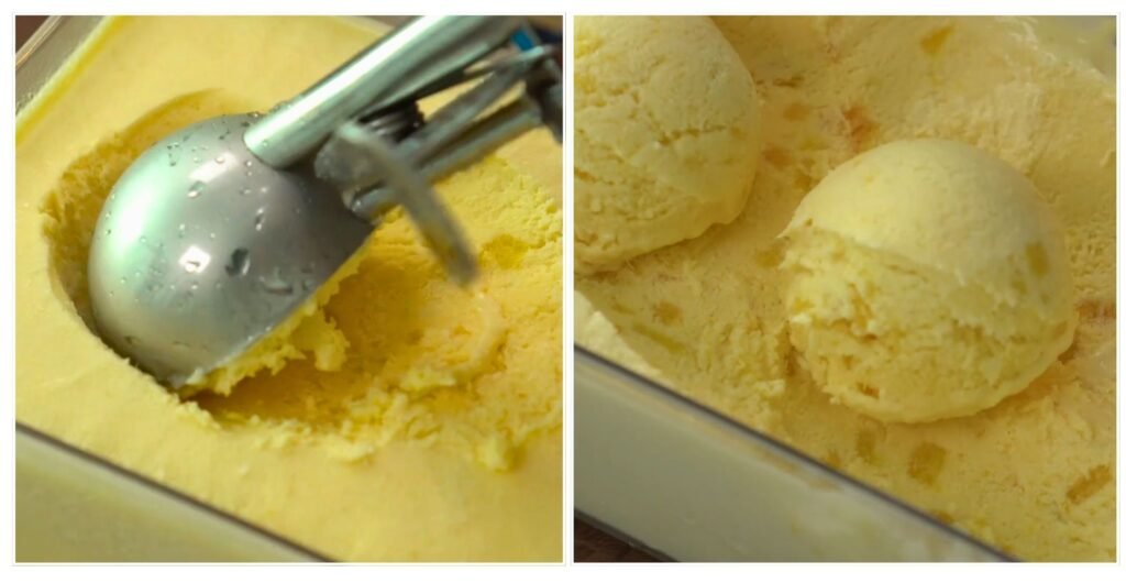 Serve-3-Ingredient Creamy Mango Ice Cream