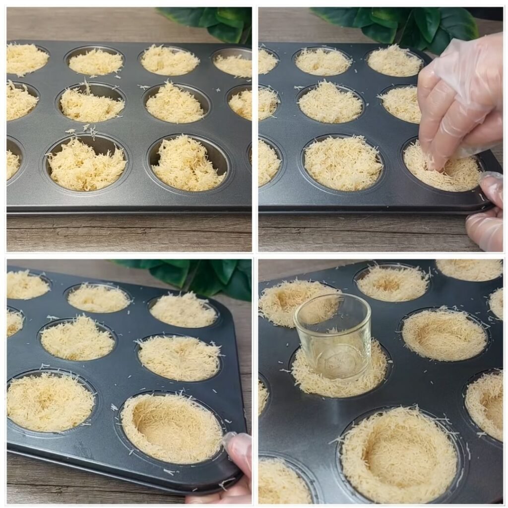 Shape the Cups - Kunafa Cups with White Chocolate, Dulce de Leche & Pistachio – Sweet, Crunchy Bliss