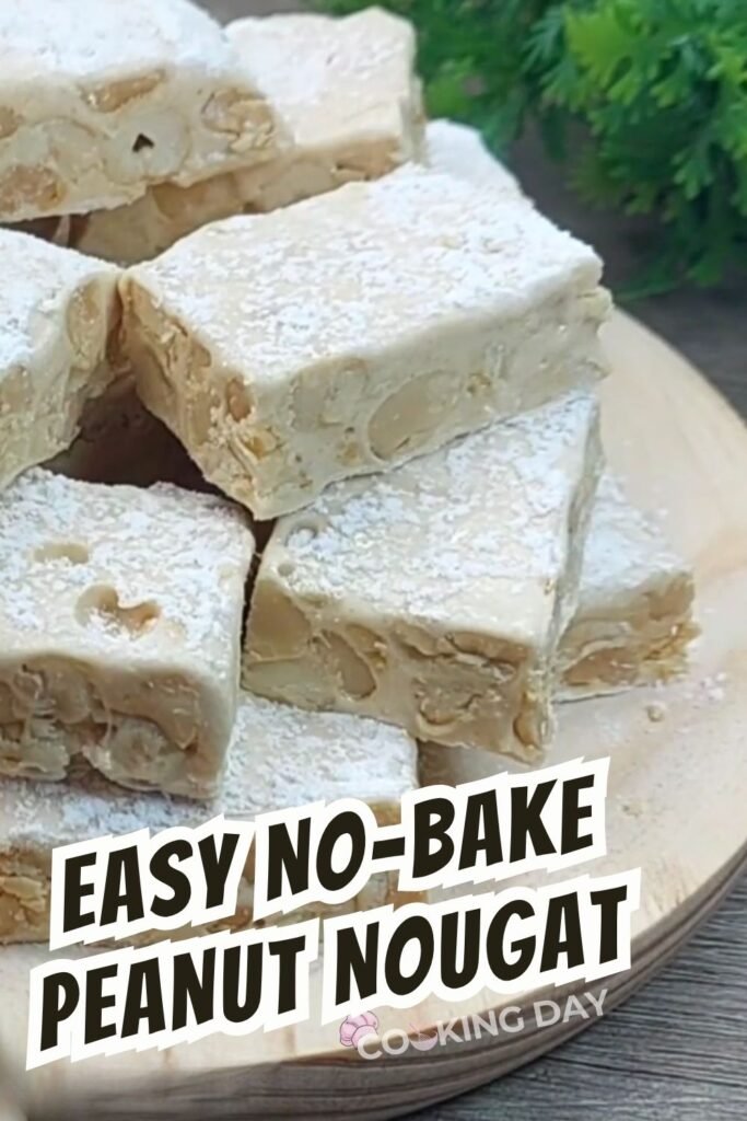 Soft & Chewy Peanut Nougat – 4 Ingredients, No Oven!
