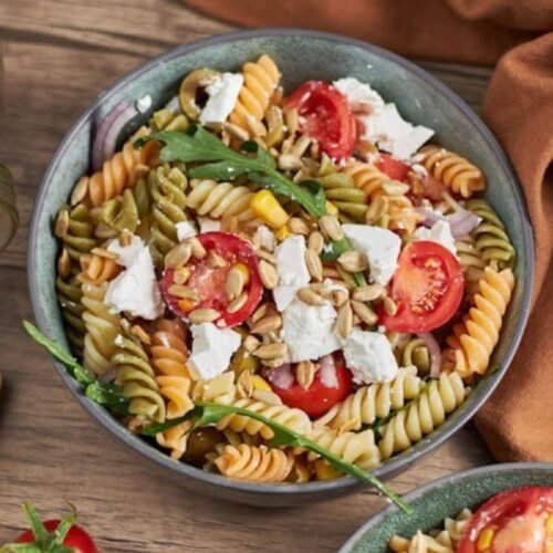 Antipasto-Inspired Pasta Salad with Homemade Italian Vinaigrette