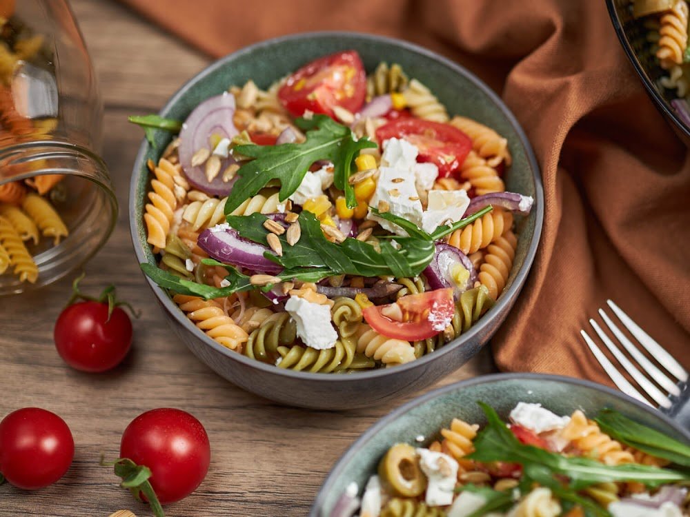 Garnish & Serve Antipasto-Inspired Pasta Salad – Bold Flavors with Homemade Italian Vinaigrette!