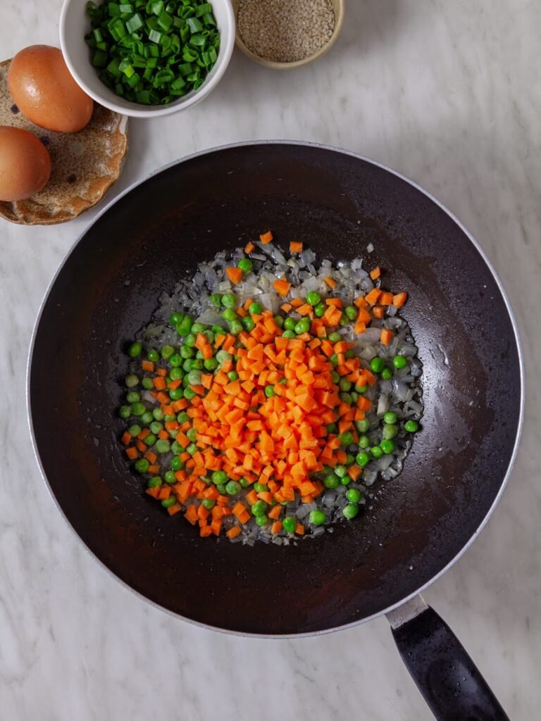 Add Vegetables -Quick & Tasty Chicken Fried Rice – A Fast, Flavor-Packed Weeknight Meal