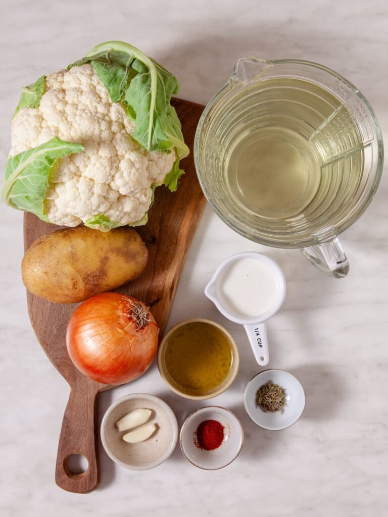 Ingredients -Potato Cauliflower Soup – Creamy, Cozy & Comfort in a Bowl!