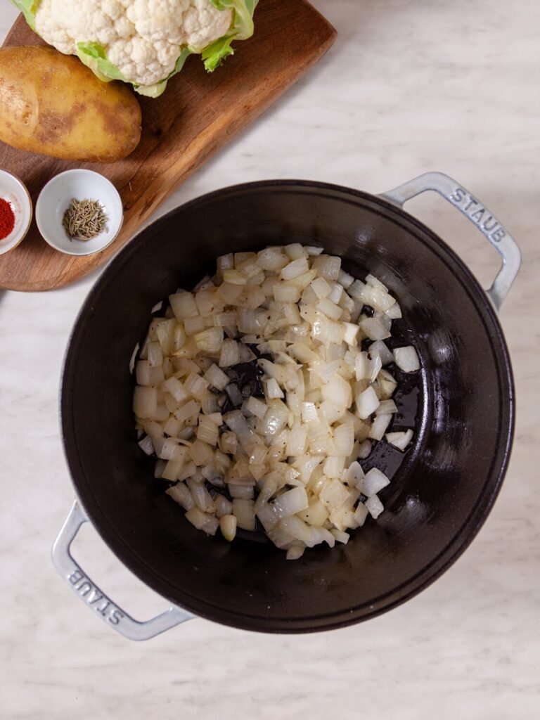 Start the Base -Potato Cauliflower Soup – Creamy, Cozy & Comfort in a Bowl!