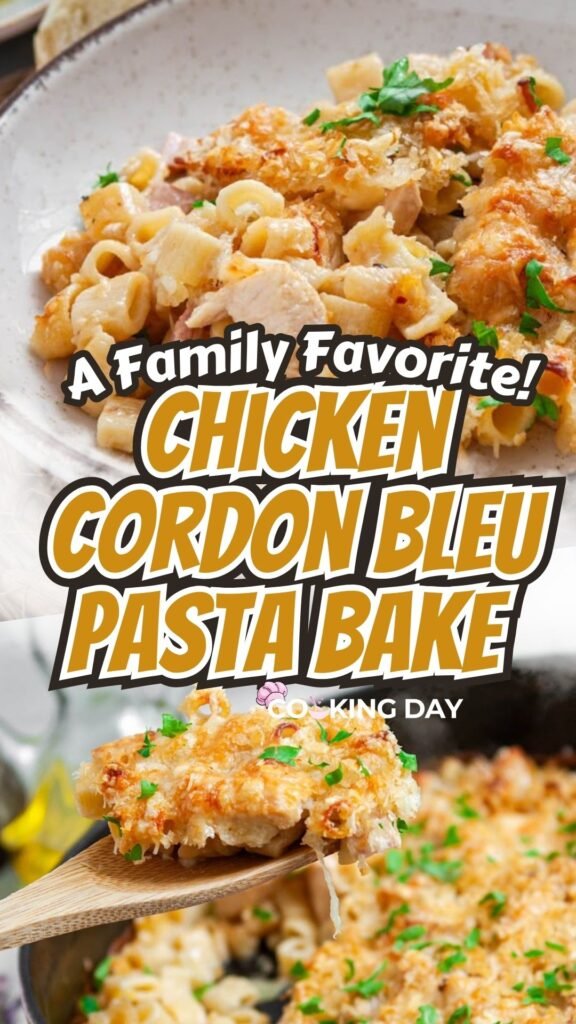 Creamy Chicken Cordon Bleu Pasta Bake – A Family Favorite!