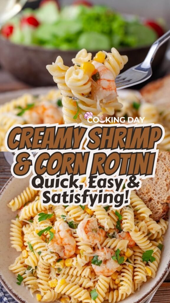 Creamy Shrimp & Corn Rotini – Quick, Easy & Satisfying!