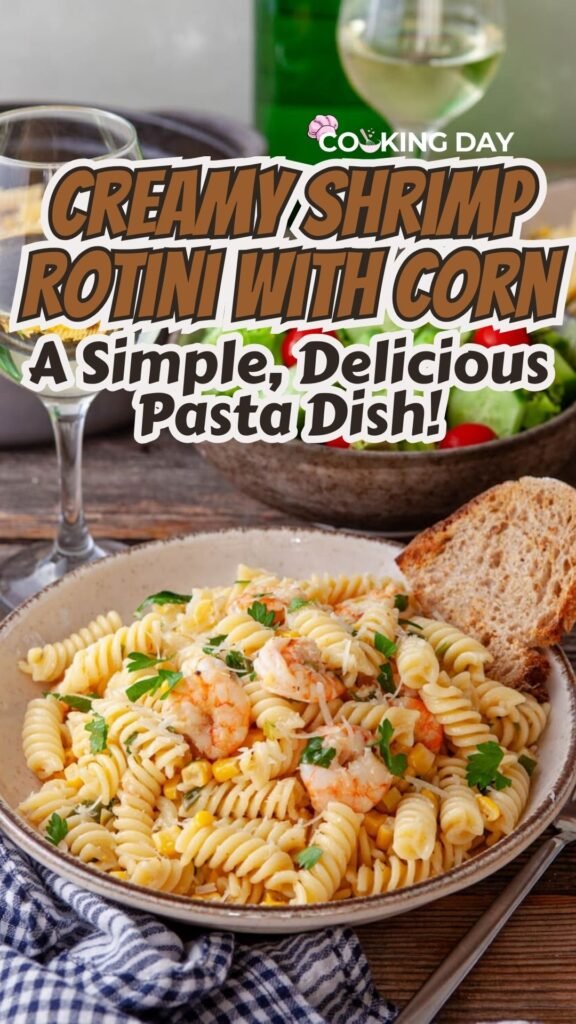 Creamy Shrimp Rotini with Corn – A Simple, Delicious Pasta Dish!