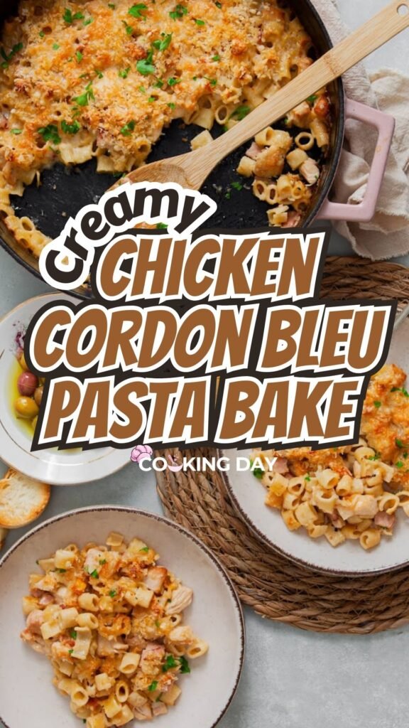 Easy Chicken Cordon Bleu Pasta – Cheesy, Golden & Delicious!