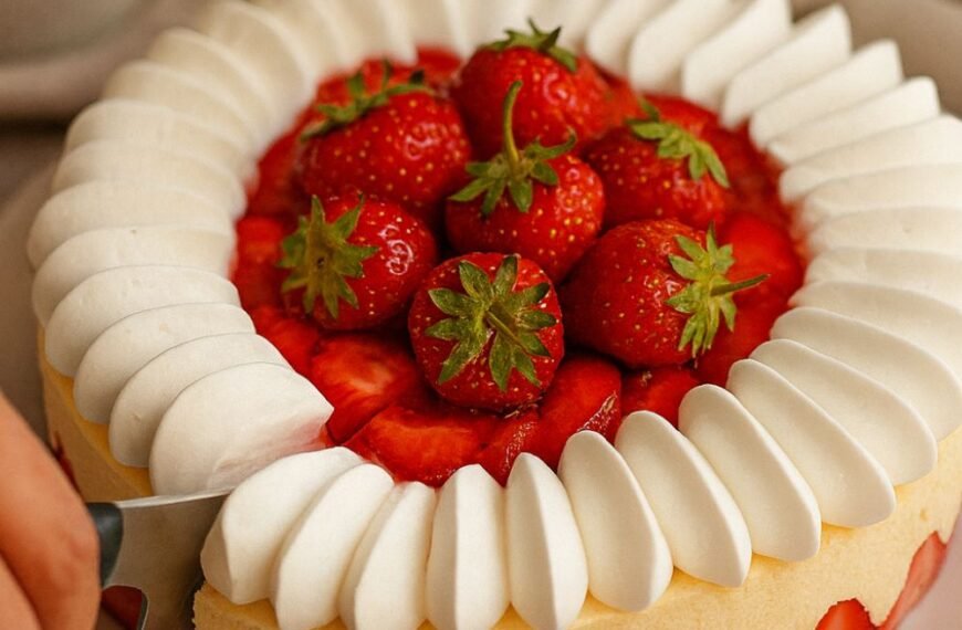Homemade Strawberry Fraisier Cake – A French Showstopper You Can Make at Home!