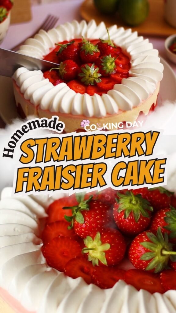 Homemade Strawberry Fraisier Cake – Impress with This Elegant Strawberry Cream Delight!