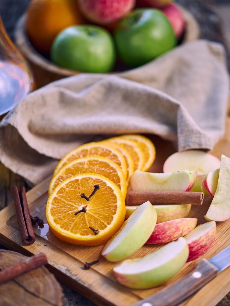 Prepare the ingredients and the sauce pan - Spirited Hot Apple Punch – A Cozy, Festive Warmer