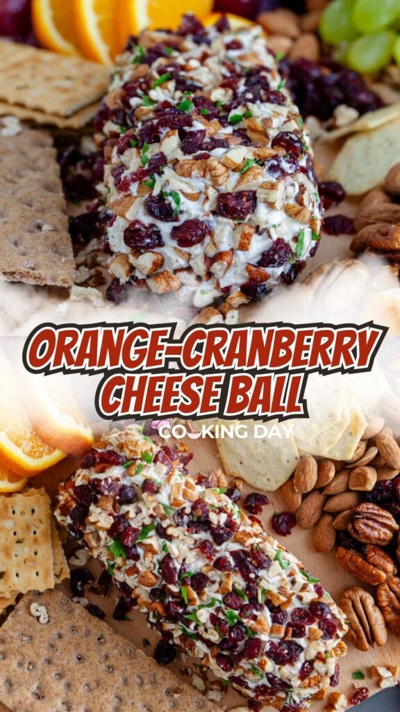 Orange-Cranberry Cheese Ball – Sweet, Savory & Perfect for Sharing!