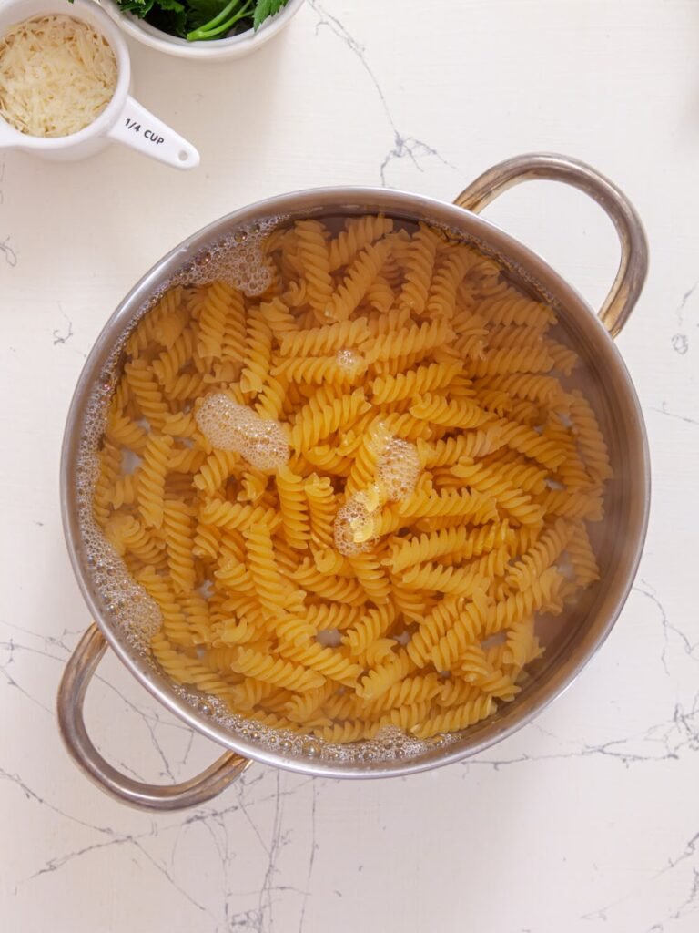 Cook Pasta- Creamy Shrimp & Corn Rotini – Quick, Easy & Satisfying!
