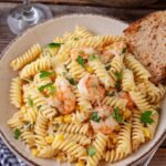 Shrimp and Corn Rotini – Light, Creamy, and Full of Flavor