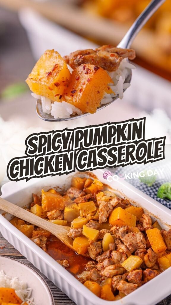 Spicy Pumpkin Chicken Casserole – A Cozy, Flavor-Packed Fall Dinner