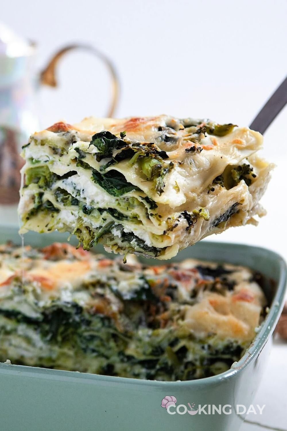 Spinach Broccoli White Lasagna A Creamy, Comforting Meatless Classic