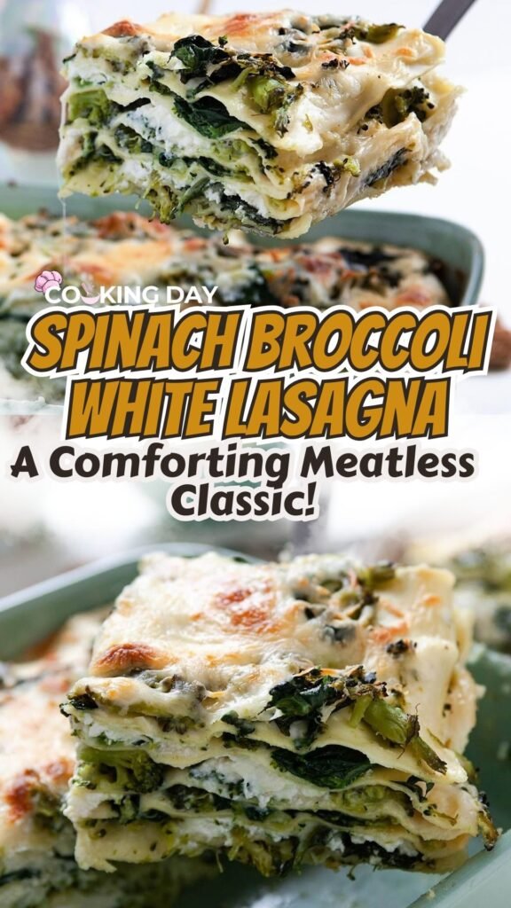 Spinach Broccoli White Lasagna – A Comforting Meatless Classic!