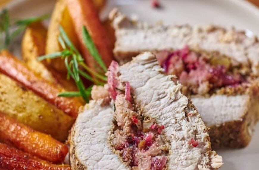 Apple Walnut Stuffed Pork Tenderloin - A Juicy & Elegant Dinner Made Easy