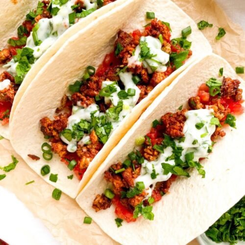 BBQ Tofu Tacos with Herbed Sour Cream: A Bold & Flavorful Meatless Feast