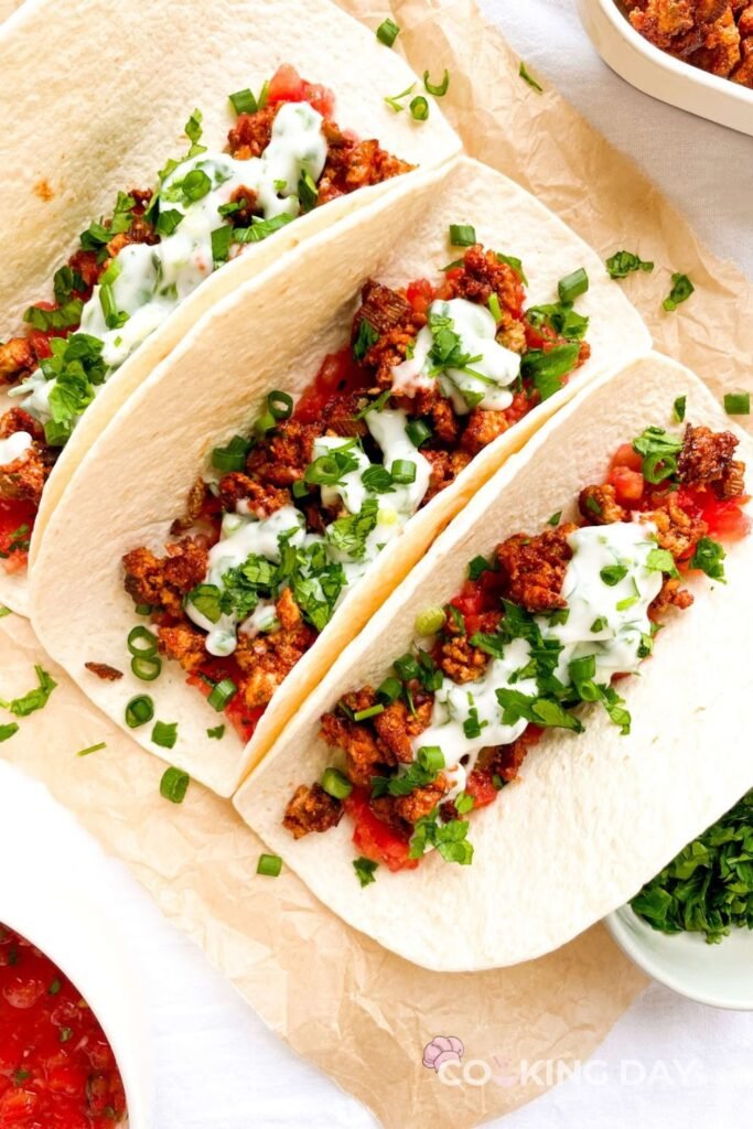 BBQ Tofu Tacos with Herbed Sour Cream: A Bold & Flavorful Meatless Feast