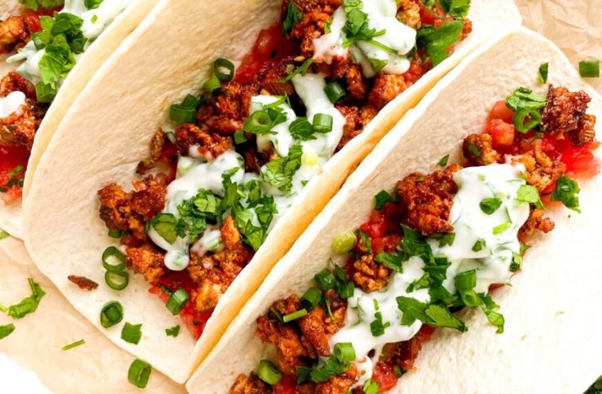 BBQ Tofu Tacos with Herbed Sour Cream: A Bold & Flavorful Meatless Feast