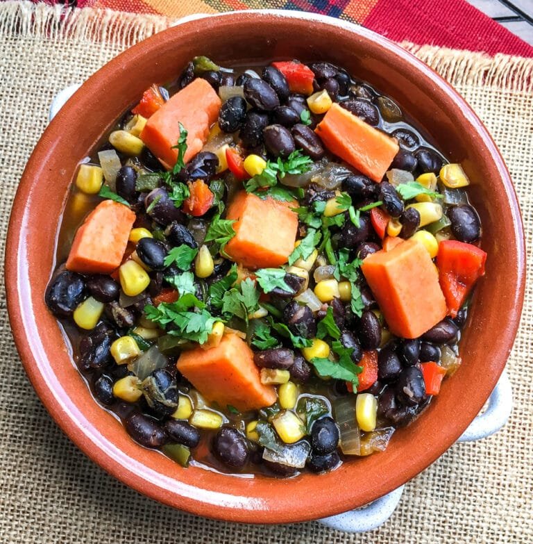 Black Bean Sweet Potato Soup – Cozy, Hearty & Delicious