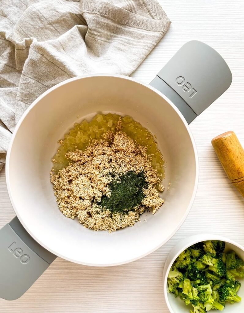 Toast the Quinoa - Broccoli And Cheddar Quinoa Gratin