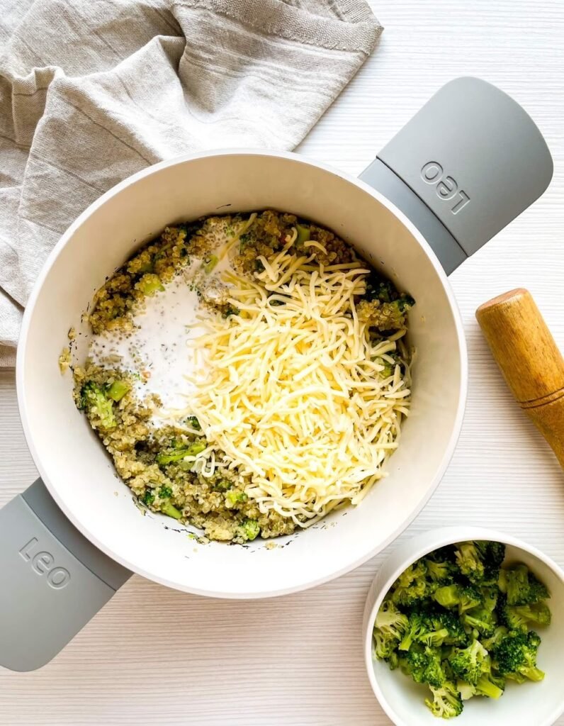 Combine with Broccoli & Cheese - Broccoli And Cheddar Quinoa Gratin