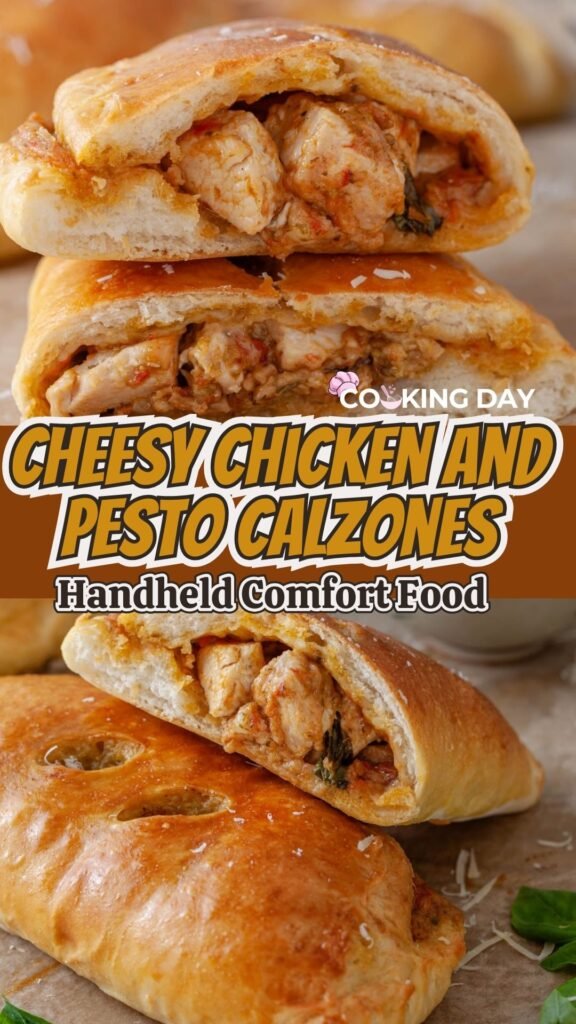 Cheesy Chicken and Pesto Calzones – Handheld Comfort Food