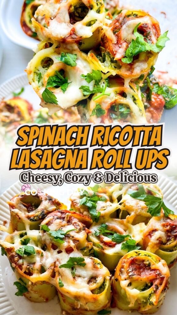 Cheesy Spinach Ricotta Lasagna Roll Ups – Cheesy, Cozy & Delicious