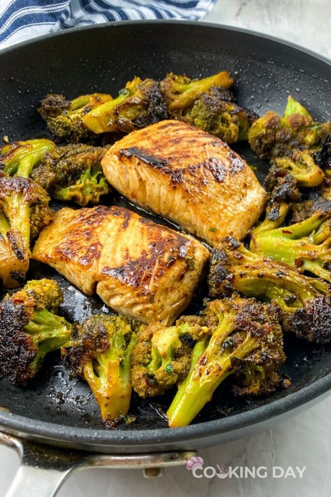 Chili Lime Mahi-Mahi with Blackened Broccoli: A Zesty, Healthy Seafood Skillet
