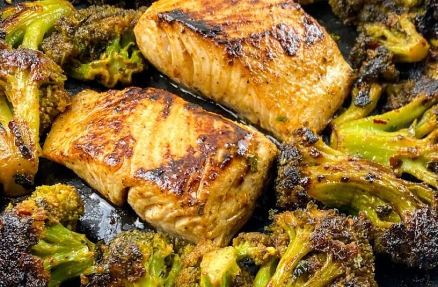 Chili Lime Mahi-Mahi with Blackened Broccoli: A Zesty, Healthy Seafood Skillet