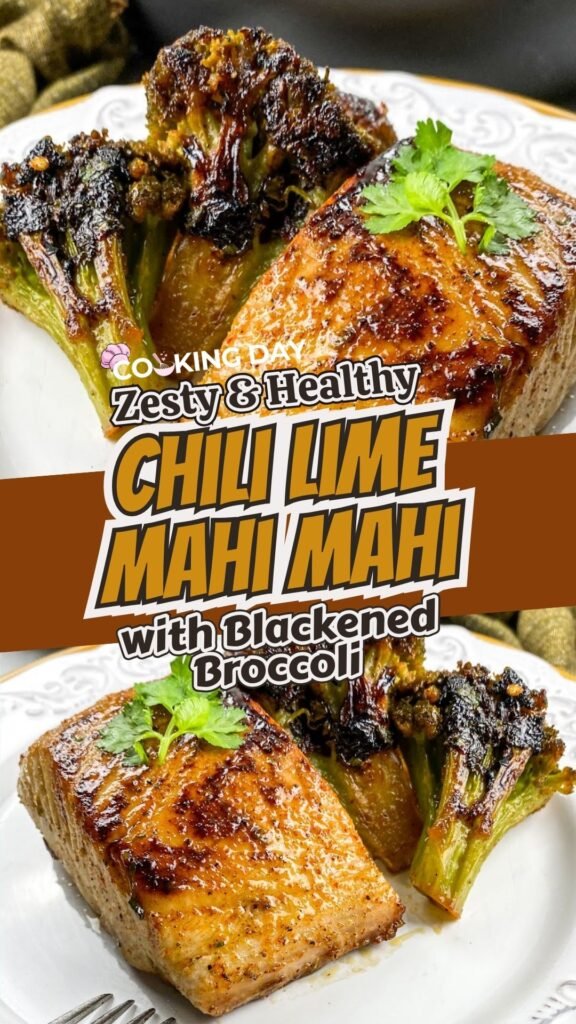 Chili Lime Mahi-Mahi with Blackened Broccoli – Zesty & Healthy