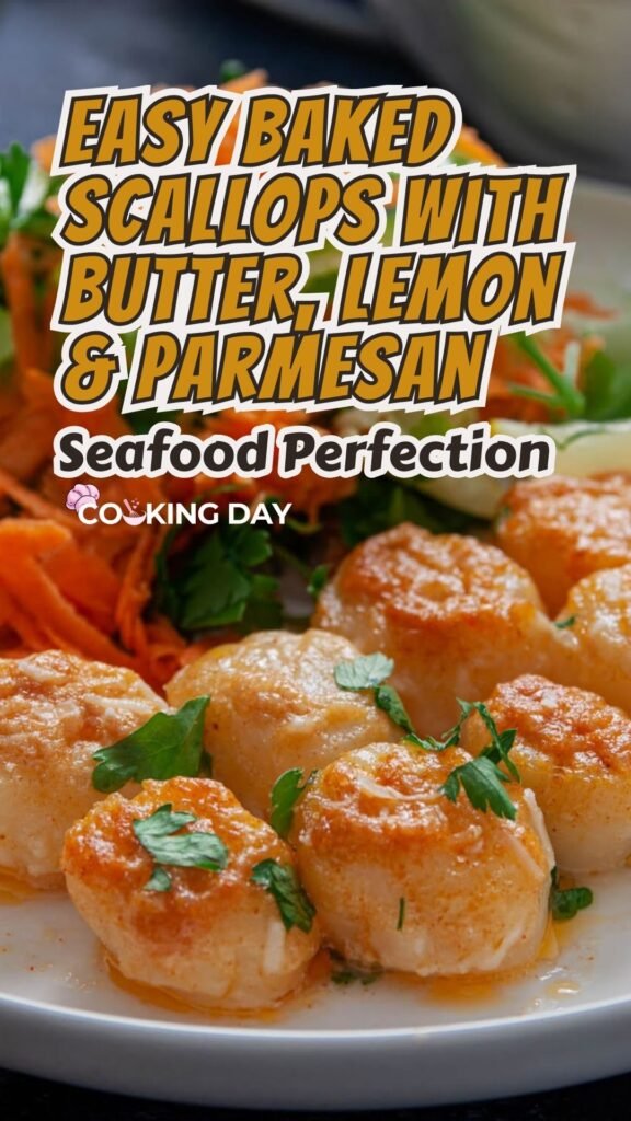 Golden Crispy Lemon Parmesan Baked Scallops – Ready in 30 Minutes