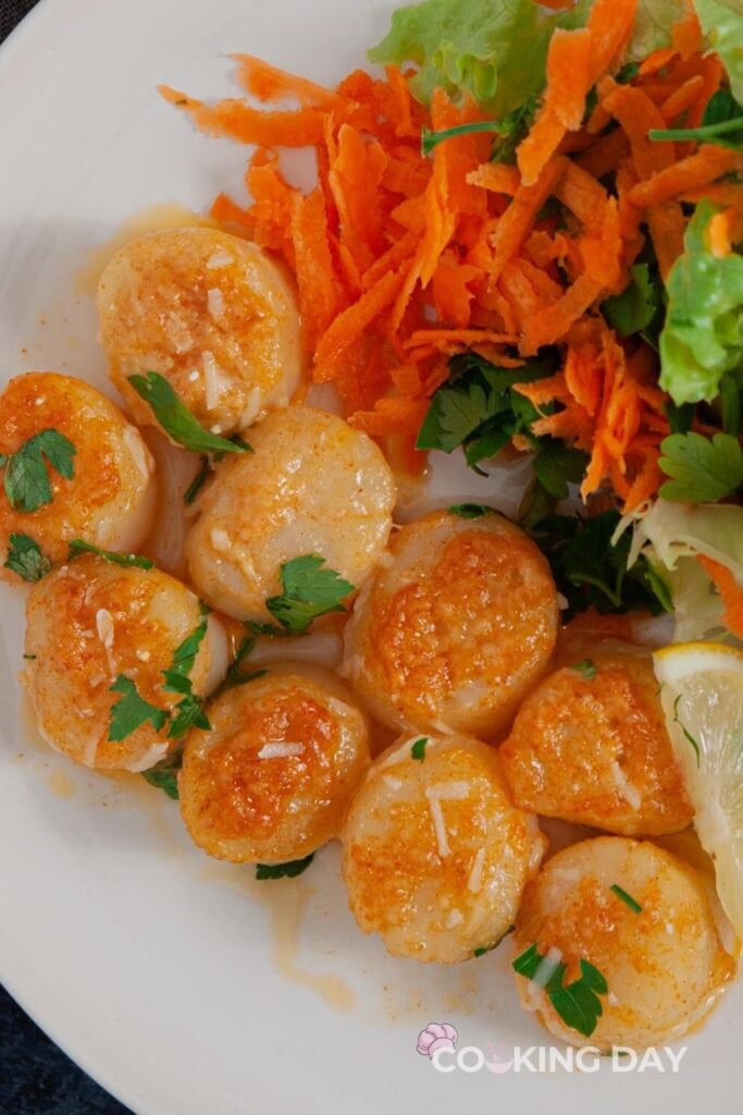 Golden Crispy Butter, Lemon Parmesan Baked Scallops Seafood Perfection in 30 Minutes