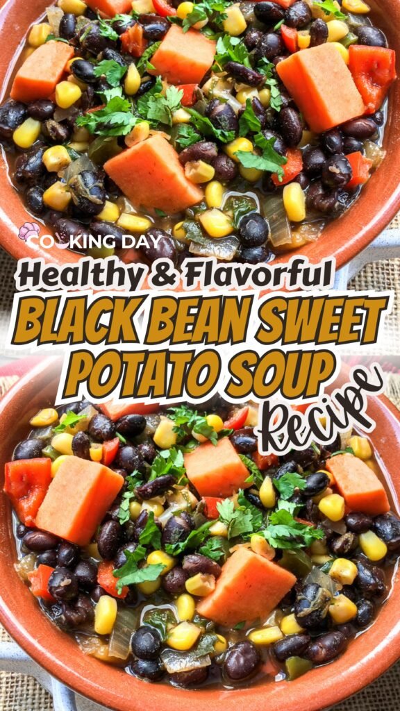 Healthy & Flavorful Black Bean Sweet Potato Soup Recipe