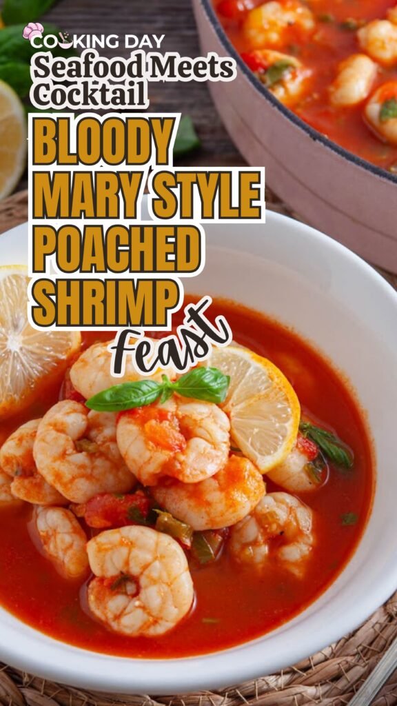Seafood Meets Cocktail: Bloody Mary Style Poached Shrimp Feast